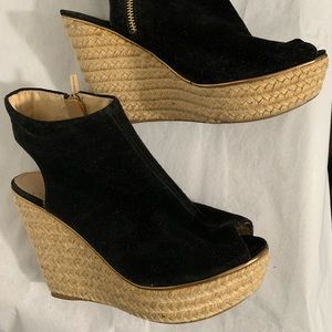 Colin Stuart Espadrille Wedge Sandal Heels size 8 open toe